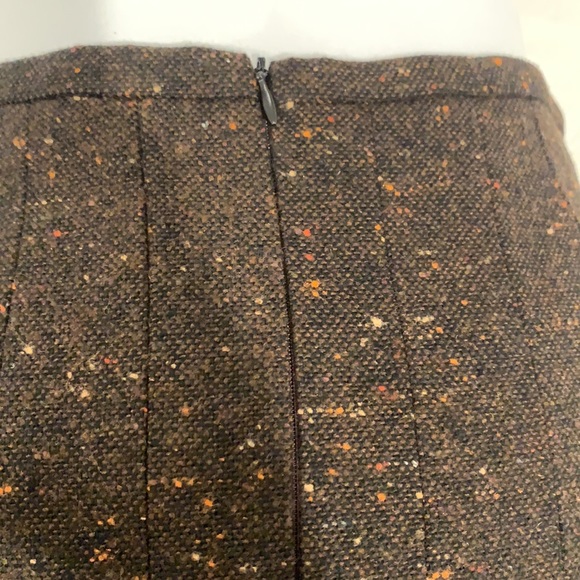 NWT Friponne Paris Gorgeous Brown tweed skirt - Picture 6 of 7